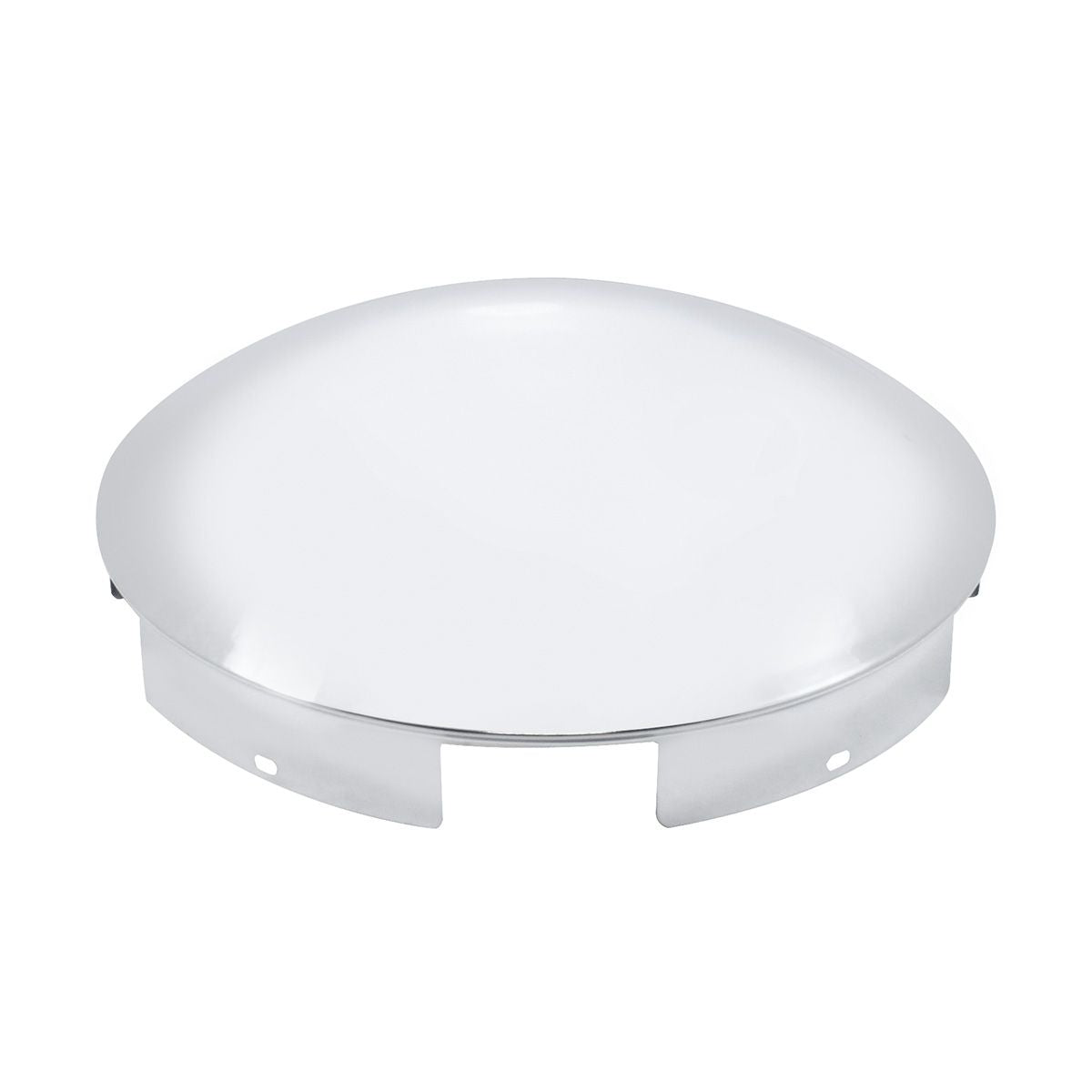 5 Even Notched Stainless Steel Dome Front Hubcap - 1" Lip