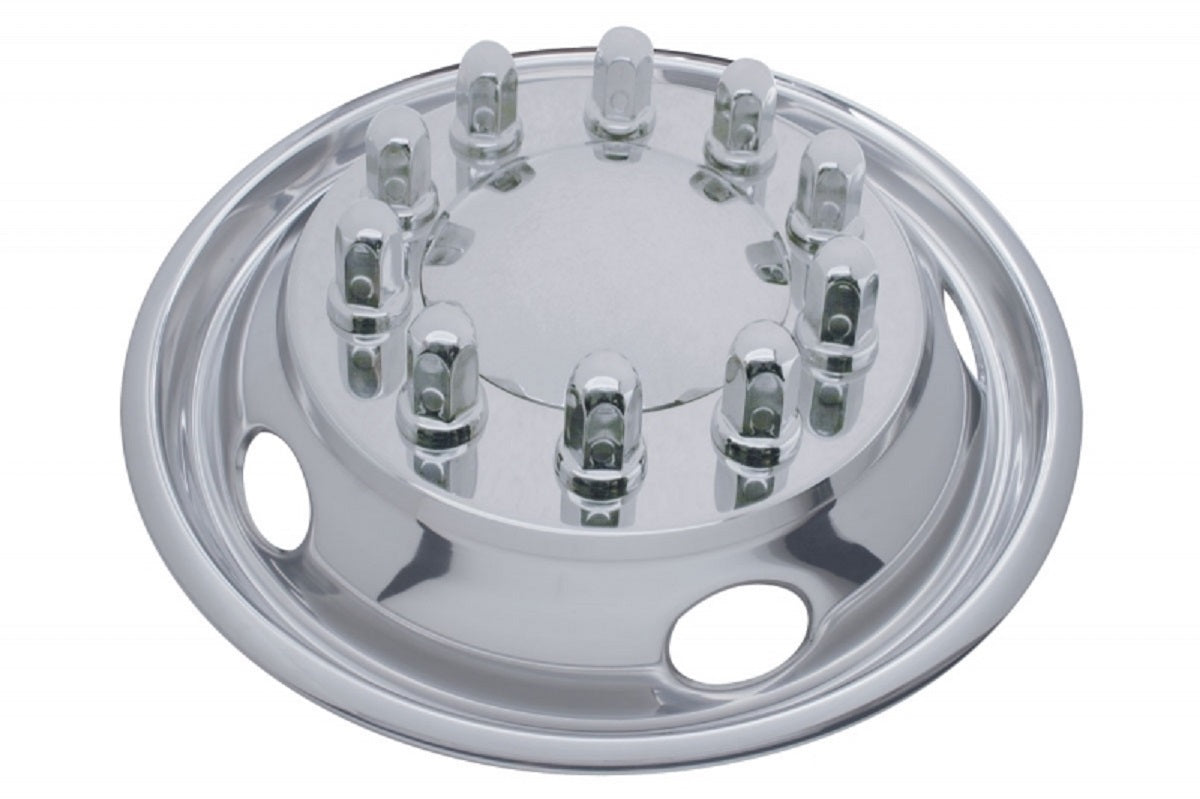 22-1/2" O.D. Stainless Front Wheel Simulator Set - 5 Vent Holes, Hub Piloted