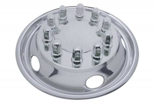 22-1/2" O.D. Stainless Front Wheel Simulator Set - 5 Vent Holes, Hub Piloted