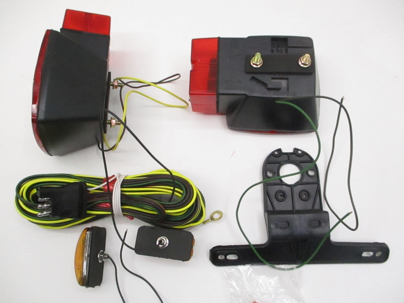 Submersible LED Over 80" Trailer Marker Stop Brake Turn Tail Light Kit / Wiring
