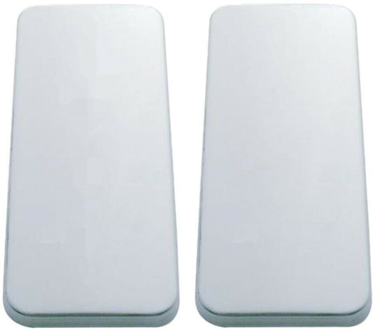(2) Peterbilt 359, 377, 379 Sleeper Air Vent Door Covers 304 Stainless Steel