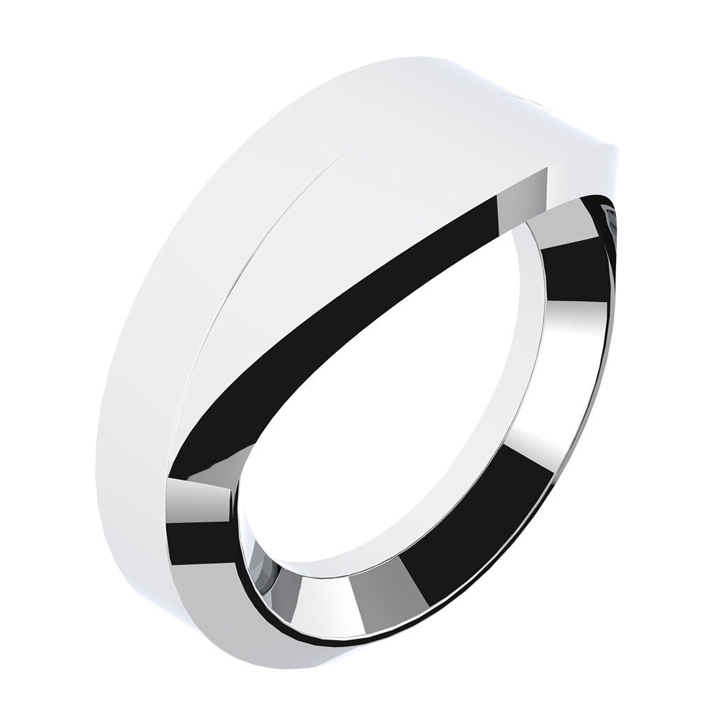 CHROME PLASTIC SMALL GAUGE BEZEL WITH VISOR FOR 1996-2010 FREIGHTLINER CENTURY