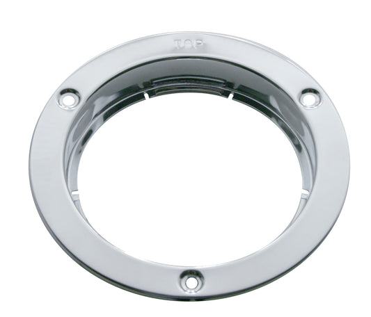One Round Stainless Steel Mounting Bezel. Flange Style for 4" Round Light