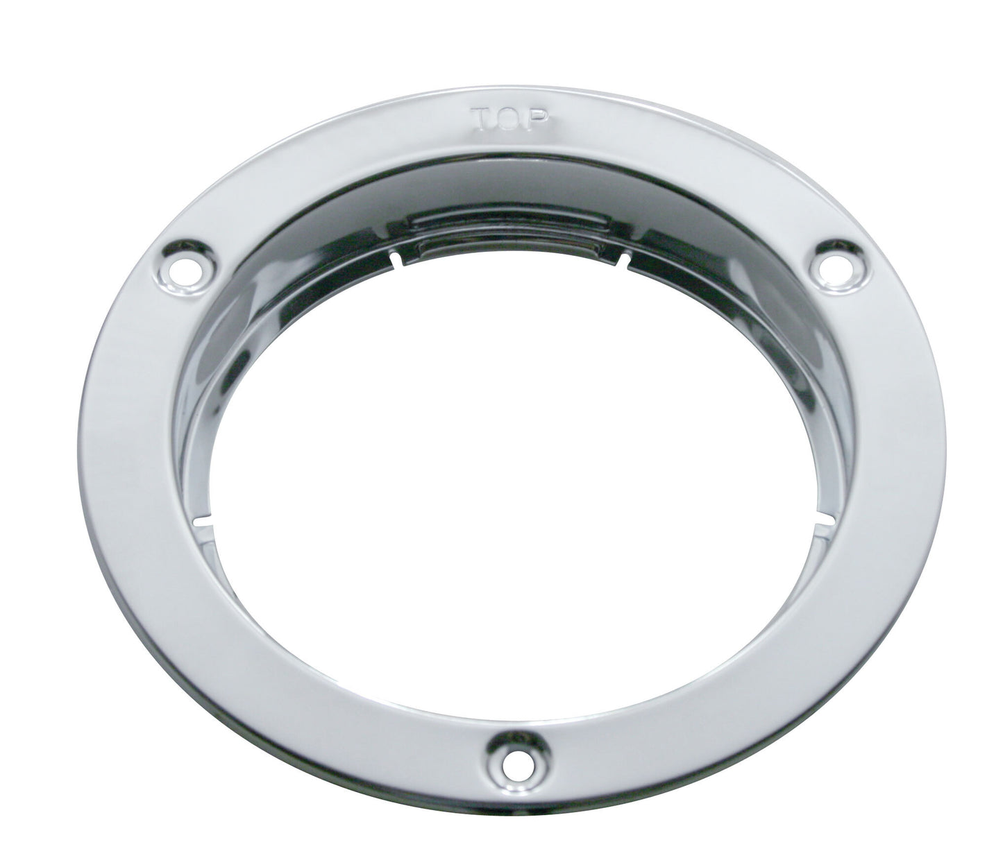 One Round Stainless Steel Mounting Bezel. Flange Style for 4" Round Light