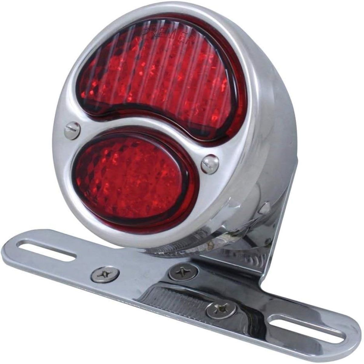 Red 19 LED Motorcycle Stop Turn Tail Light / White 4 LED License Plate Light