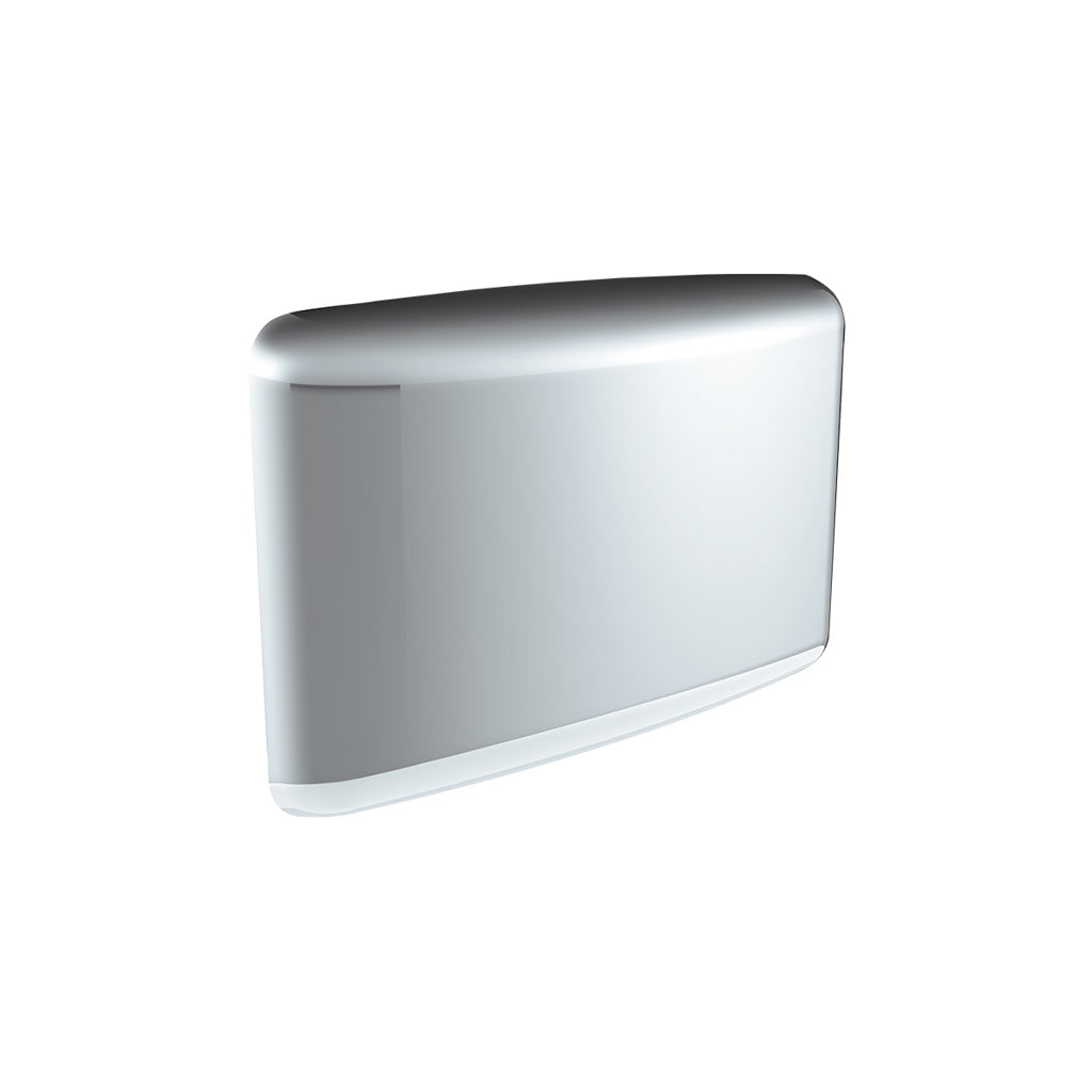 One Pair of Stainless-Steel Rectangular Horn Covers. 4-5/8" x 7-3/8"