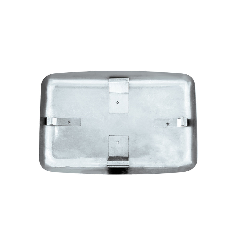 One Pair of Stainless-Steel Rectangular Horn Covers. 4-5/8" x 7-3/8"