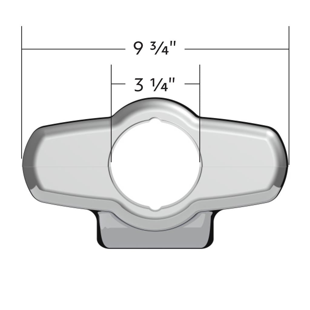 Chrome Plastic Upper Steering Column Cover for Peterbilt 379/378 (1998-2005)