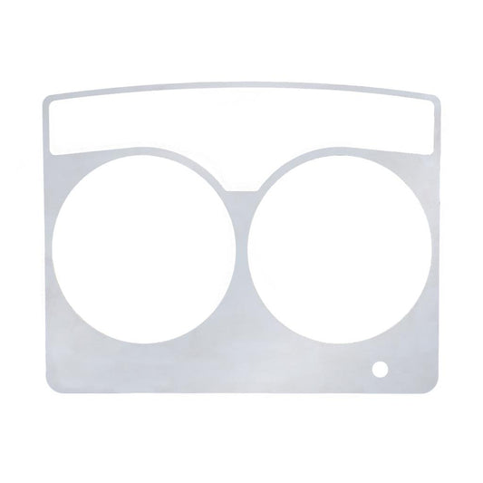 Stainless Speed/Tachometer Dash Panel Trim  2006+ Fits Kenworth W900, T800, & C500