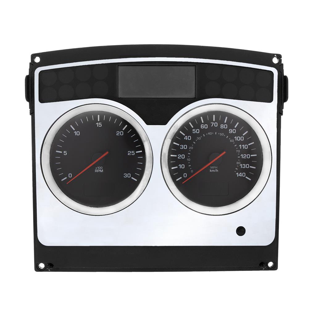 Stainless Speed/Tachometer Dash Panel Trim  2006+ Fits Kenworth W900, T800, & C500