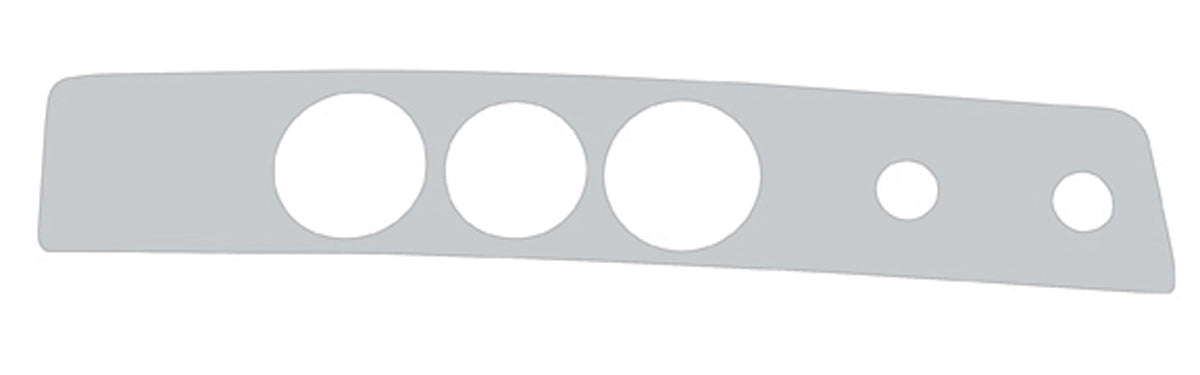 2006+ Fits Kenworth T800 W900 C504 Highly polished 304 Stainless Steel A/C Panel Trim