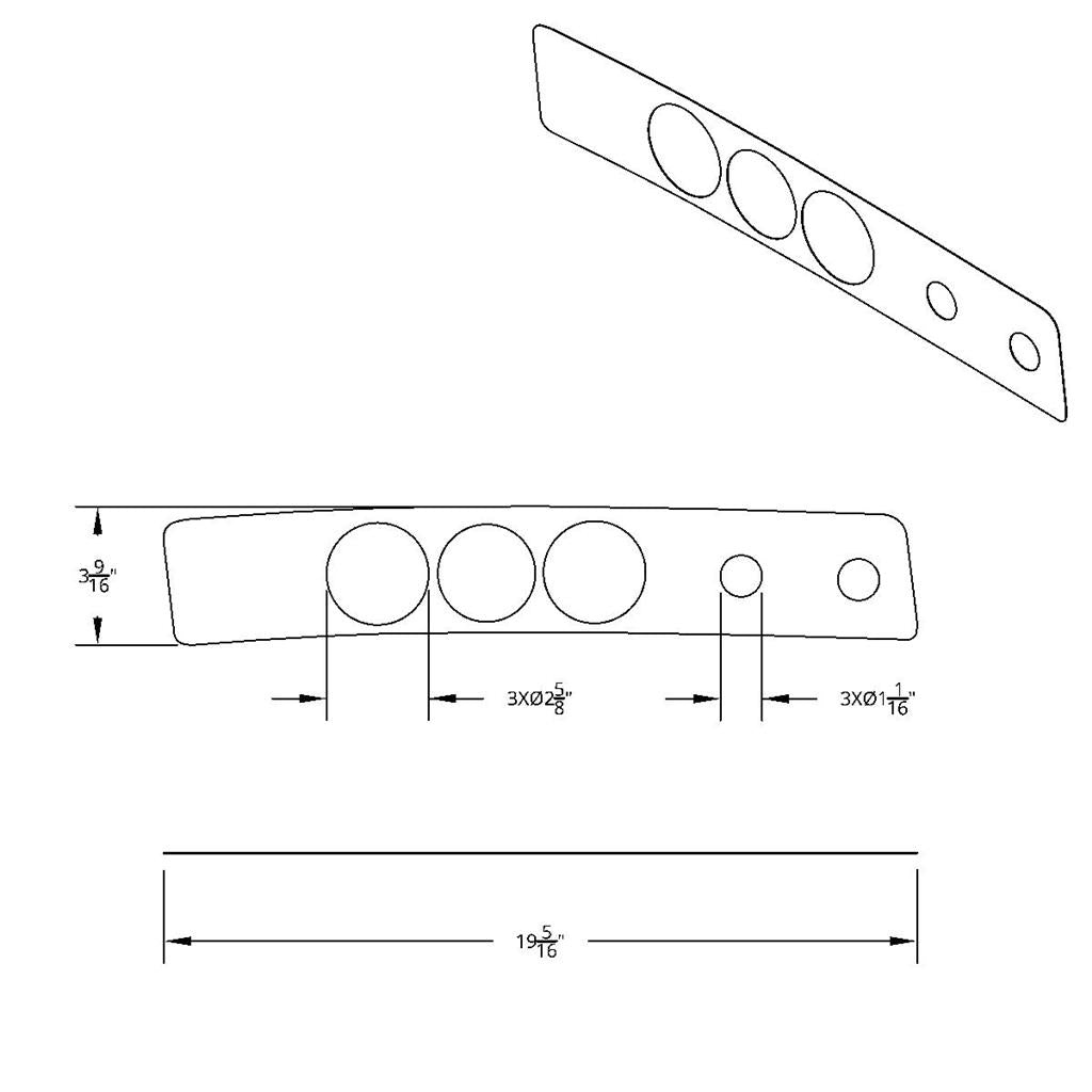 2006+ Fits Kenworth T800 W900 C504 Highly polished 304 Stainless Steel A/C Panel Trim