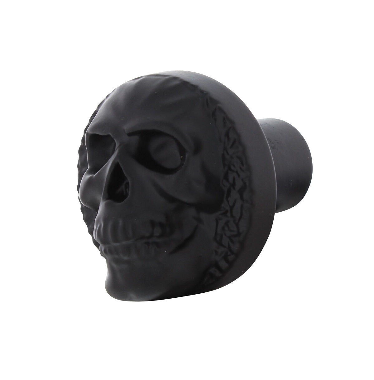 Black Aluminum Skull Screw On Air Valve Knob Peterbilt Fits Kenworth Freightliner