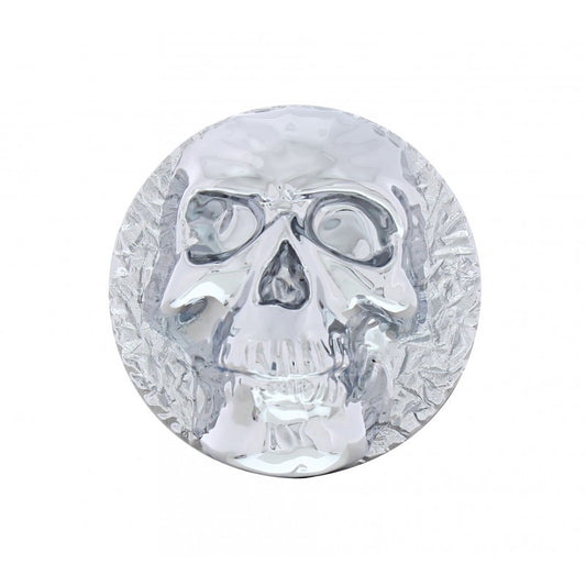 Chrome Aluminum Skull Screw On Air Valve Knob / Peterbilt Fits Kenworth Freightliner