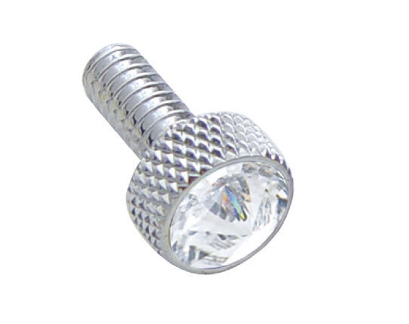 2 Pack Dash Panel Screws for 1987-2000 Peterbilt Clear Jewel Chrome 3/4" Tall