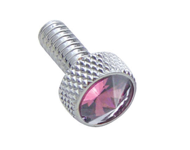 2 Pack Dash Panel Screws for 1987-2000 Peterbilt Purple Jewel Chrome 3/4" Tall