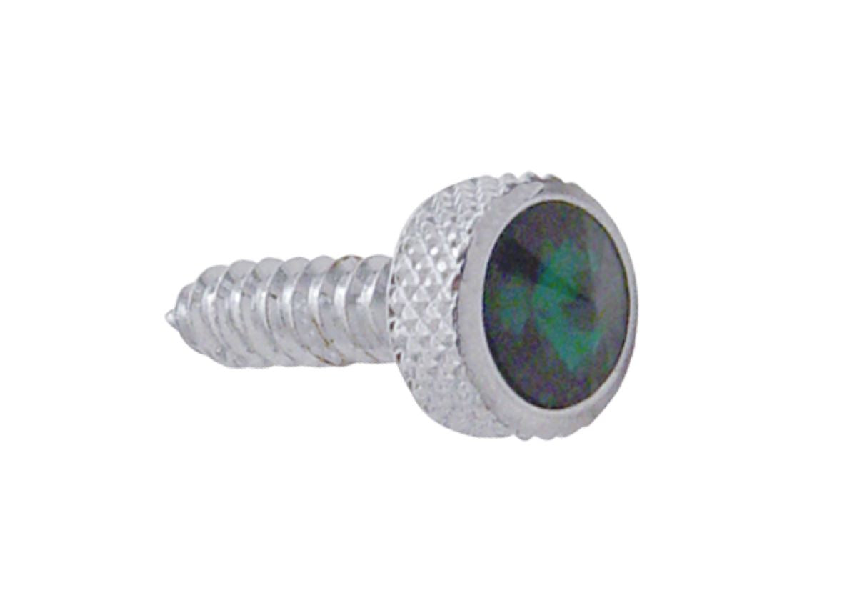 6 Pack of Upper Dash Screws  Fits Kenworth - Green Crystal Jewel