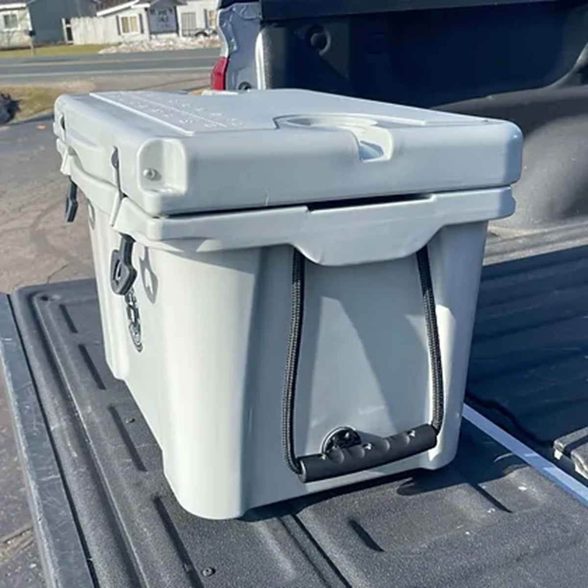 25 Qt Rotomold Heavy Duty Hard 25 Quart Cooler Portable Ice Chest Gray
