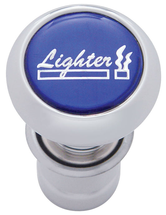 Deluxe Cigarette Lighter with Glossy Sticker in Blue
