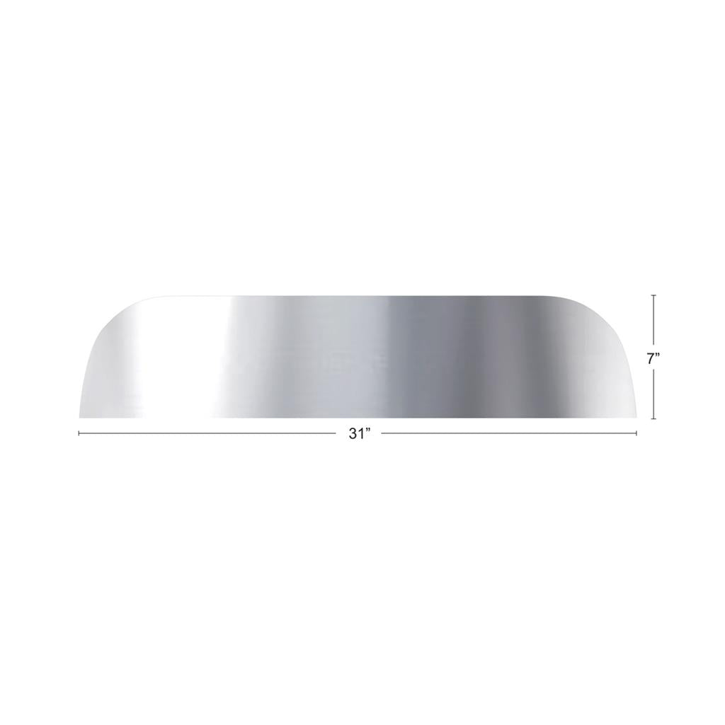 7" Chopped Window Trim for Peterbilt - 304 Stainless Steel - Left/Right Side