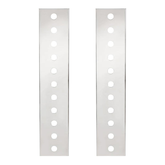 Pair of Peterbilt Stainless Front Air Cleaner Bracket Only-22 Mini Light Cutouts