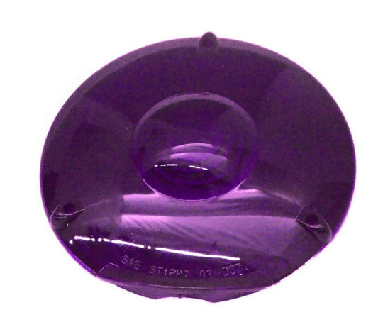Replacement Lens 4" Round Purple Plastic 3 Screw Peterbilt Fits Kenworth Freightliner