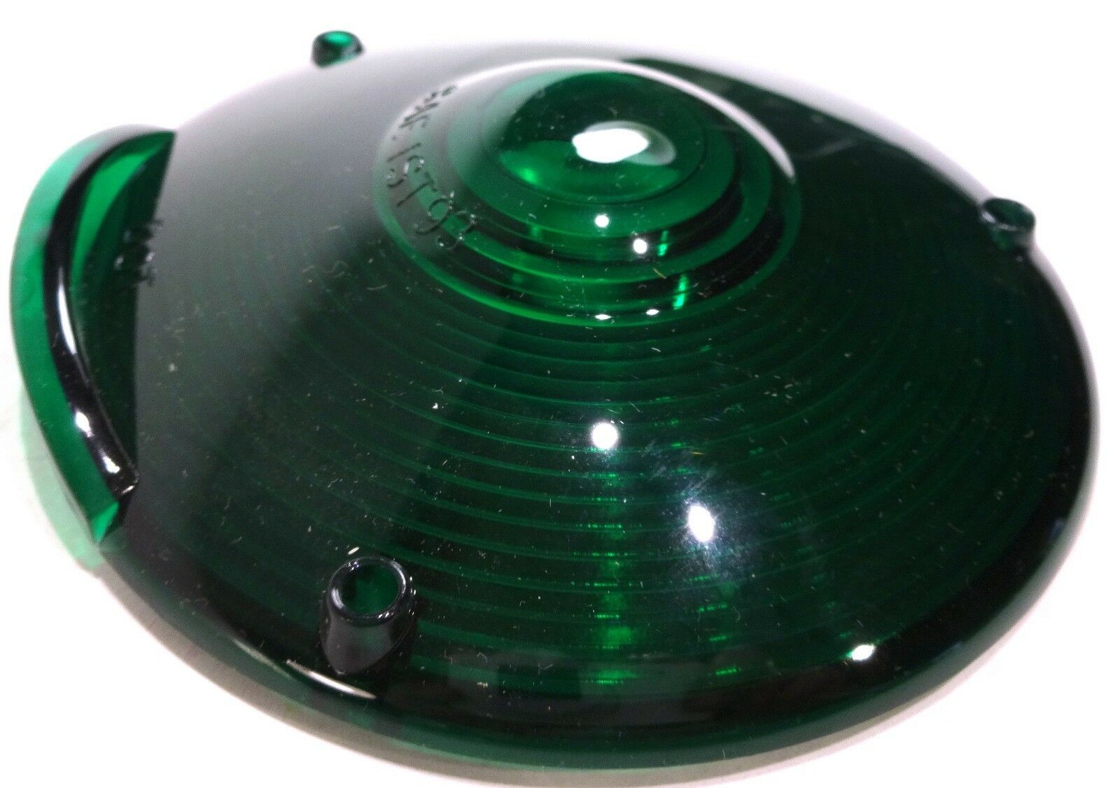 Replacement Lens 4" Round Green Plastic 3 Screws Peterbilt Fits Kenworth Freightliner