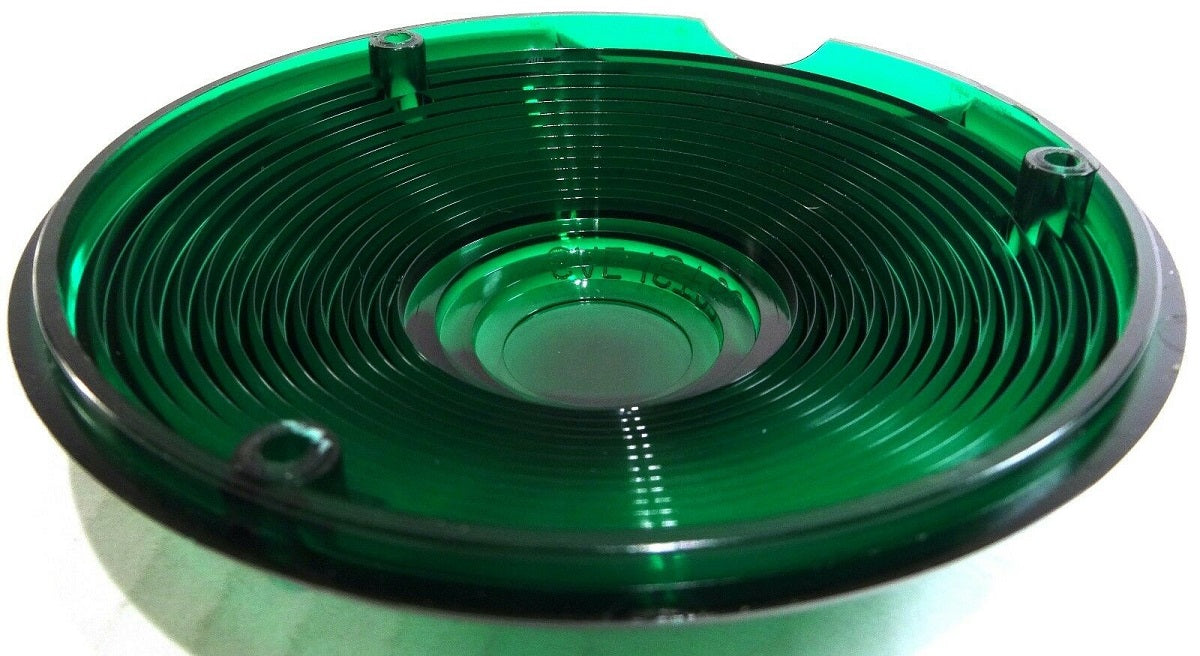 Replacement Lens 4" Round Green Plastic 3 Screws Peterbilt Fits Kenworth Freightliner