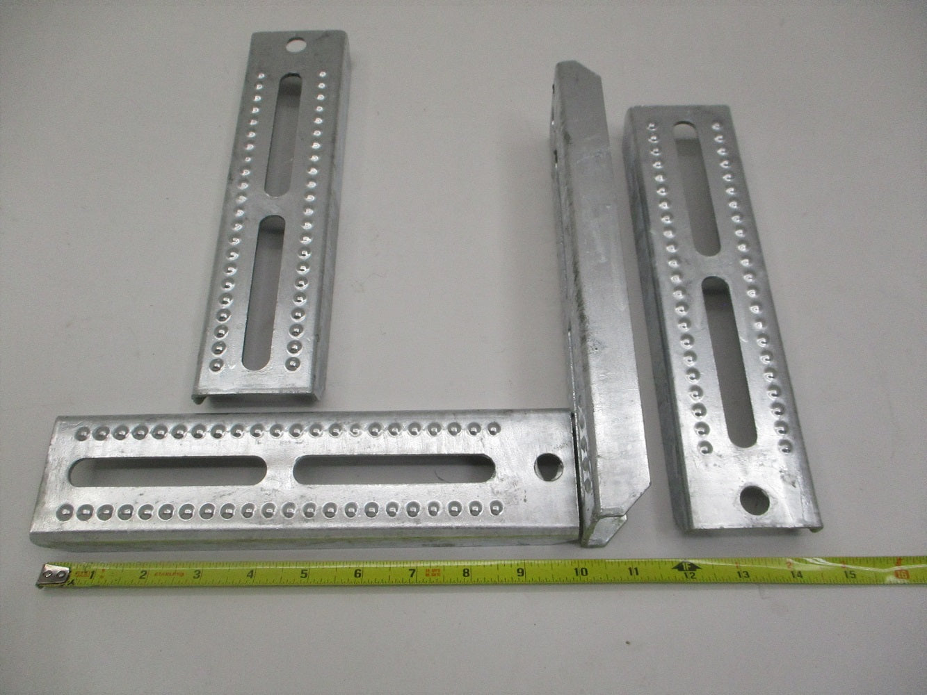 (4) Boat Pontoon Trailer 10" Galvanized Steel Bolster Bunk Board Brackets