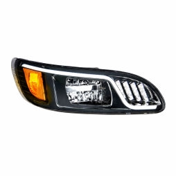Peterbilt Full LED Headlight 386 387 w/dual LED Postition Daytime Running LIghts