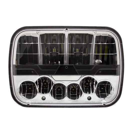 ULTRALIT - High Power LED 5" X 7" Headlight with Polycarbonate Lens & Housing