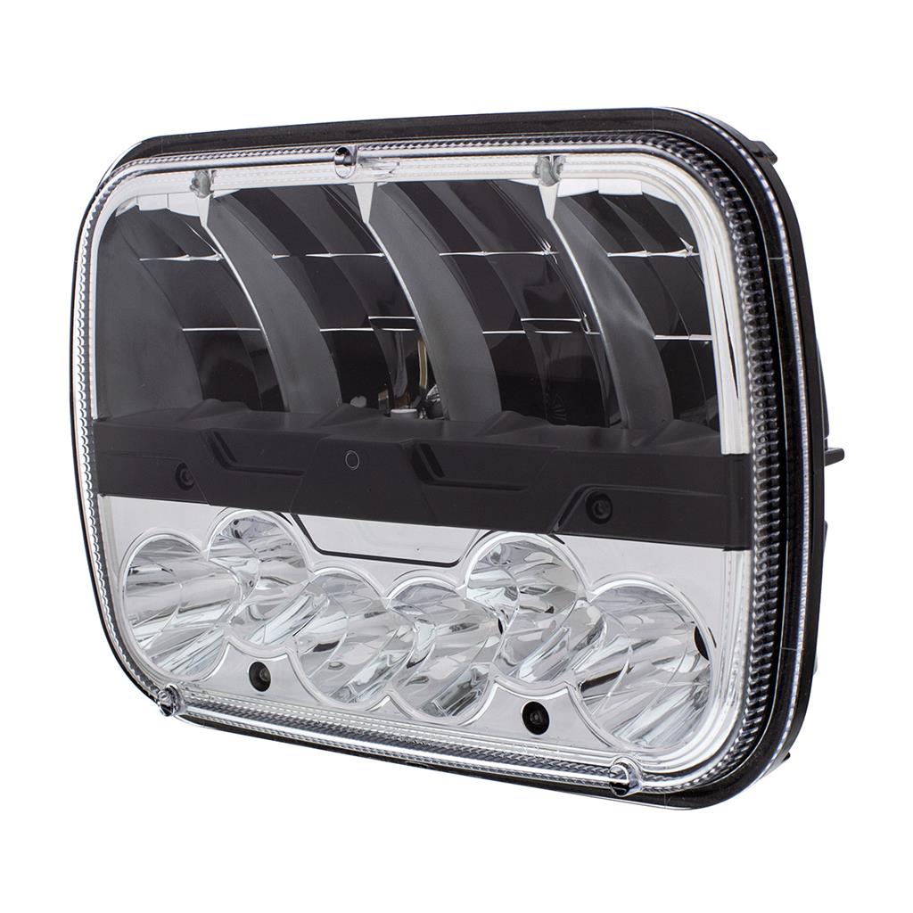 ULTRALIT - High Power LED 5" X 7" Headlight with Polycarbonate Lens & Housing