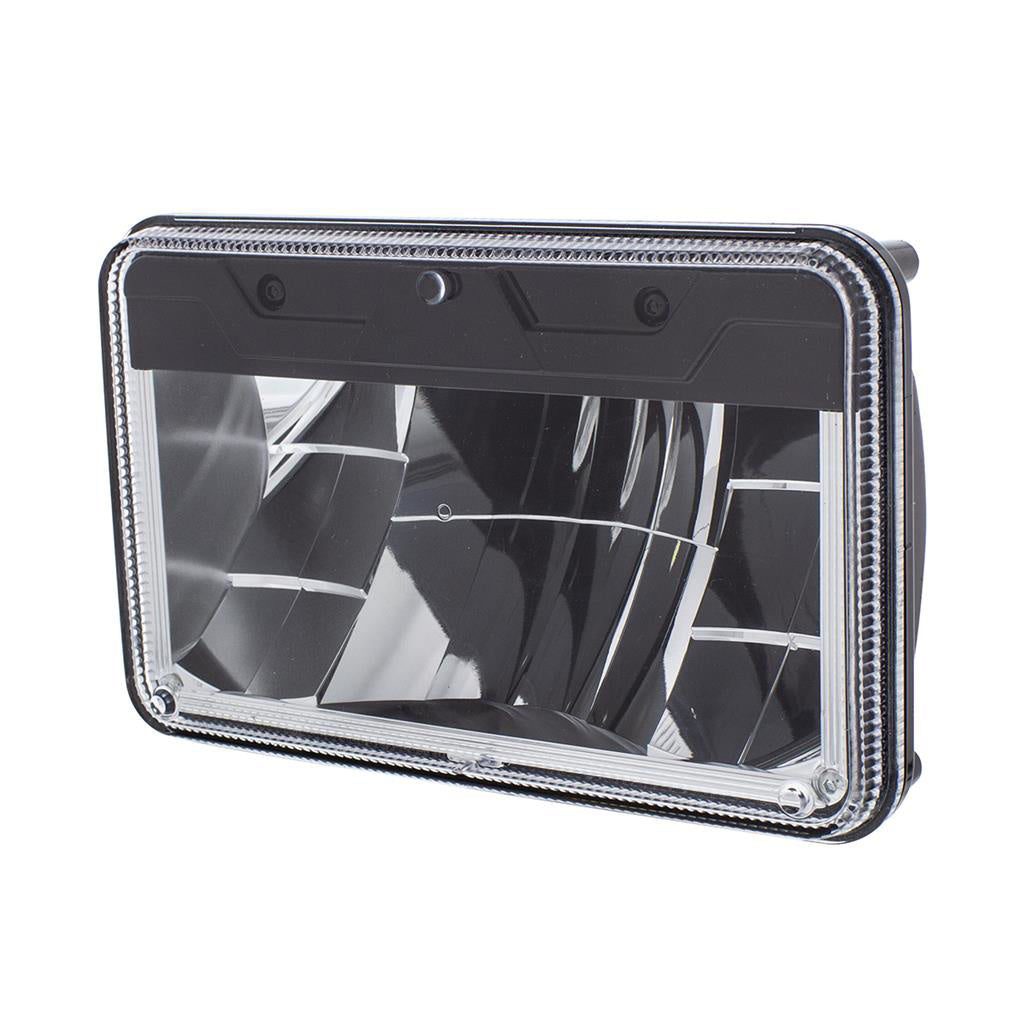 HIGH POWER LED 4" X 6" HIGH BEAM HEADLIGHT WITH POLYCARBONATE LENS & HOUSING