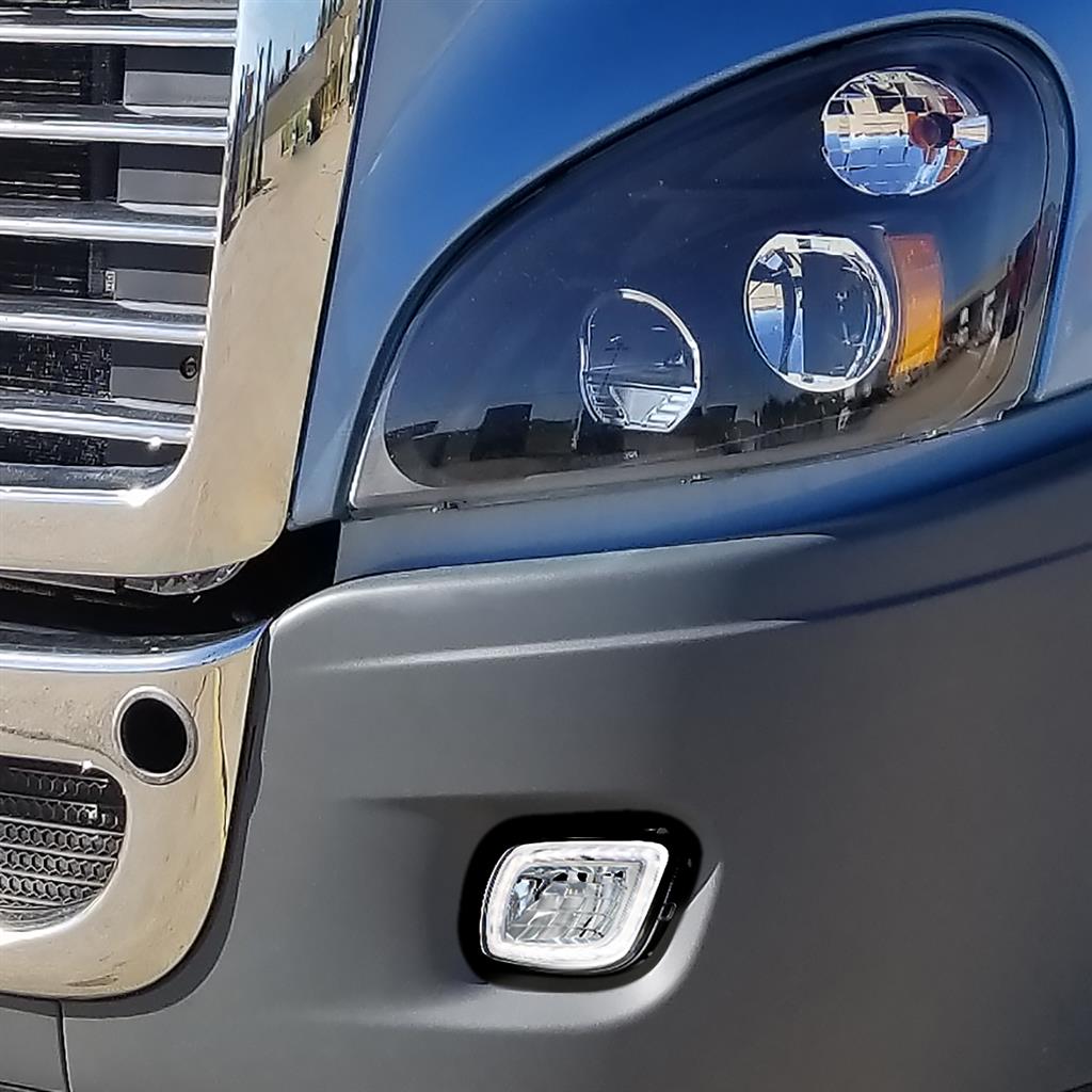 LED Fog & Driving Light w/Halo Position Light For 2008-2017 FL Cascadia L/H R/H