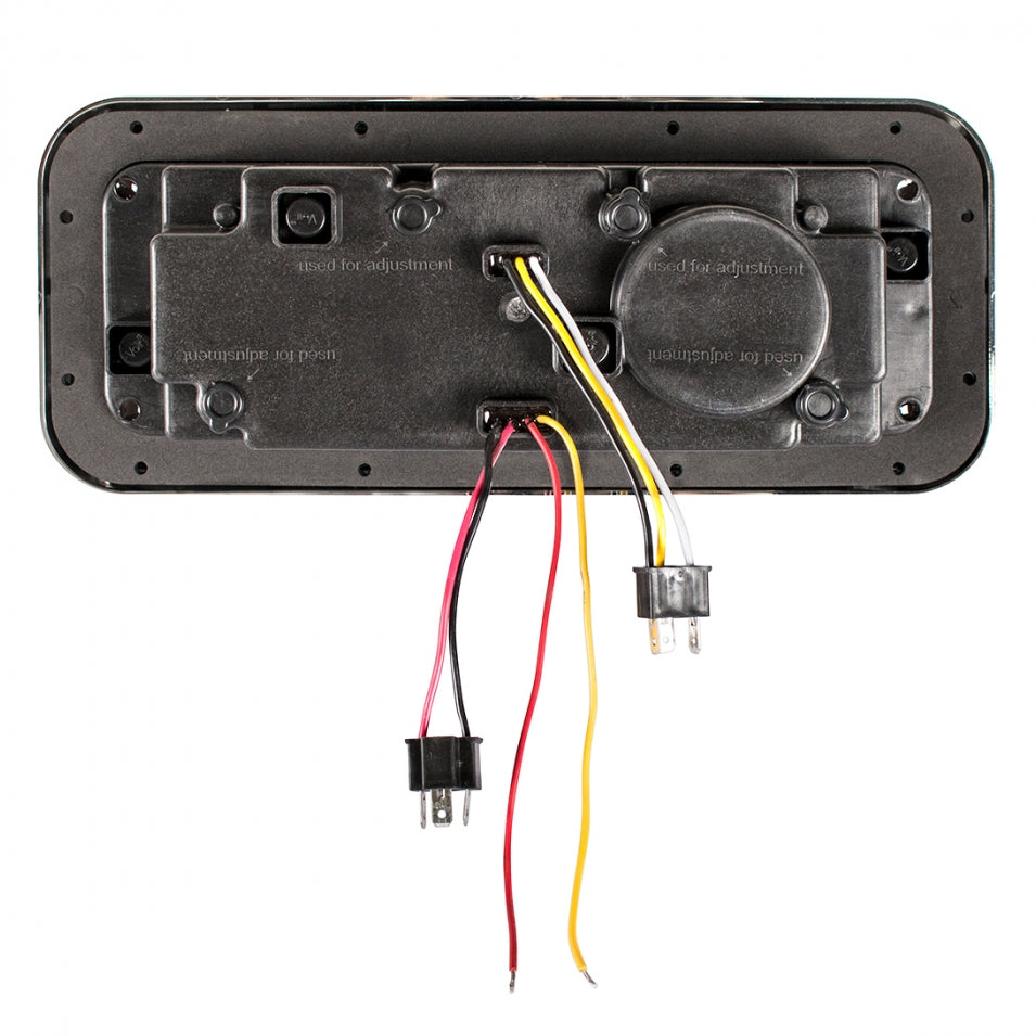 High Power 4"X6" LED "Blackout" Projection Headlight LED Turn Signal - Passenger