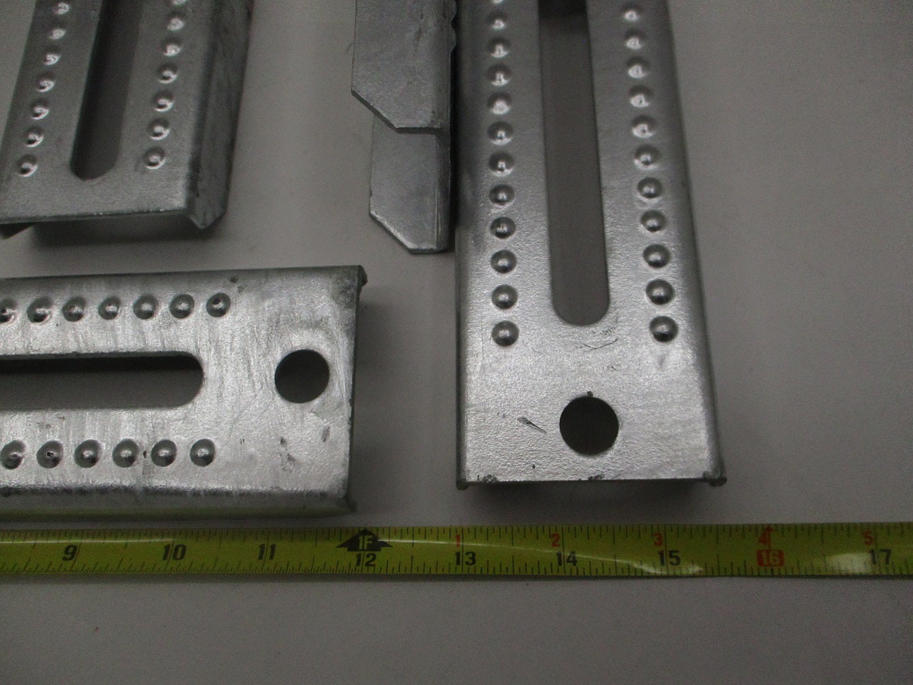 (4) Boat Pontoon Trailer 12" Galvanized Steel Bolster Bunk Board Brackets