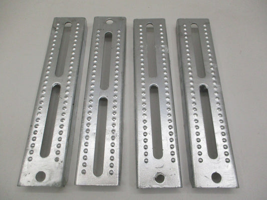 (4) Boat Pontoon Trailer 12" Galvanized Steel Bolster Bunk Board Brackets