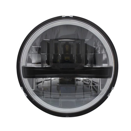 8 High Power LED 5 3/4" Headlight Blackout Style Truck Semi Bus RV