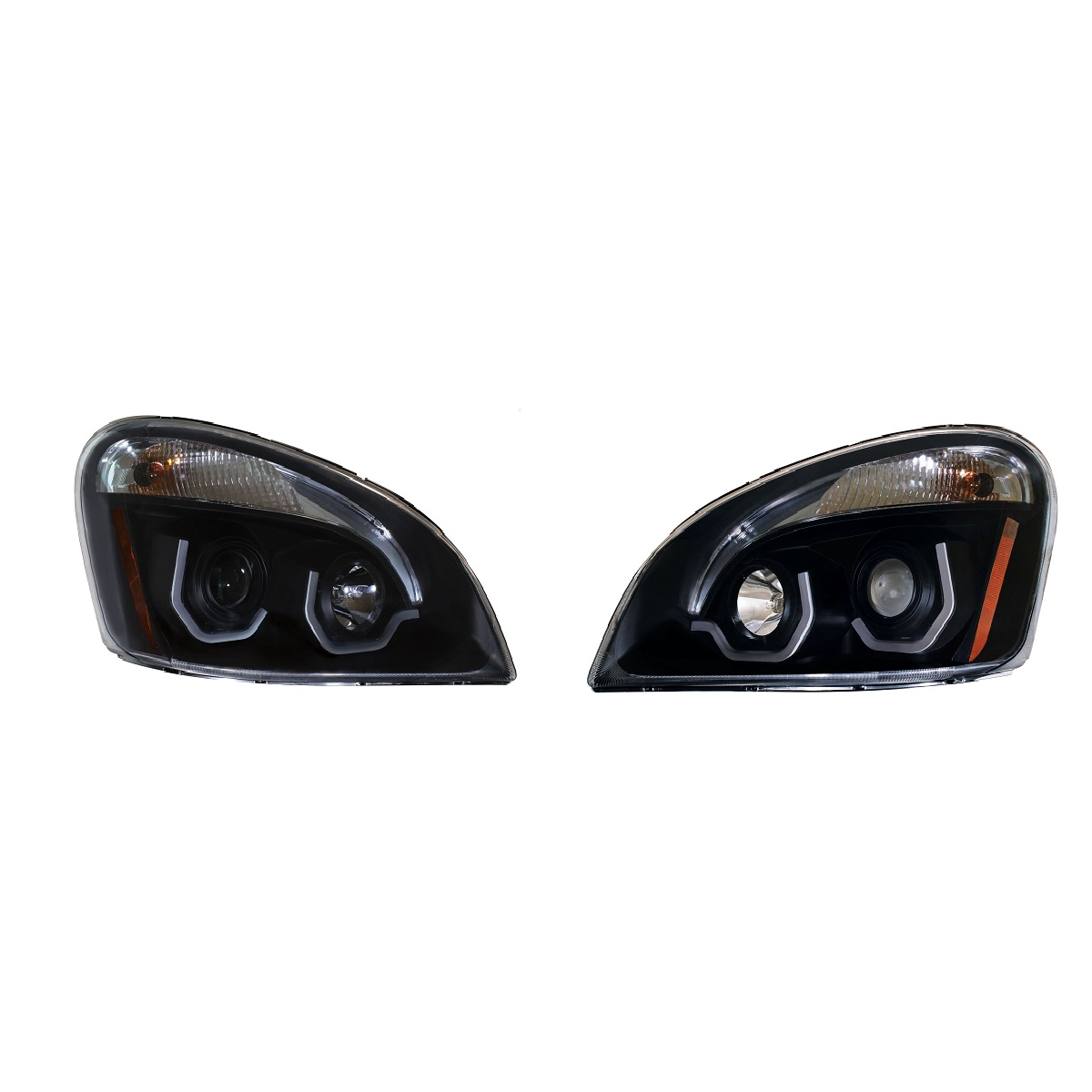 Blackout Headlight White LED Position Light 2008-17 Freightliner Cascadia RH LH