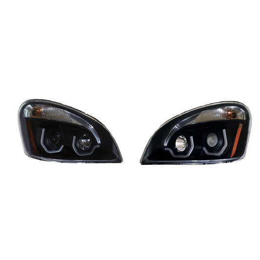 Blackout Headlight White LED Position Light 2008-17 Freightliner Cascadia RH LH