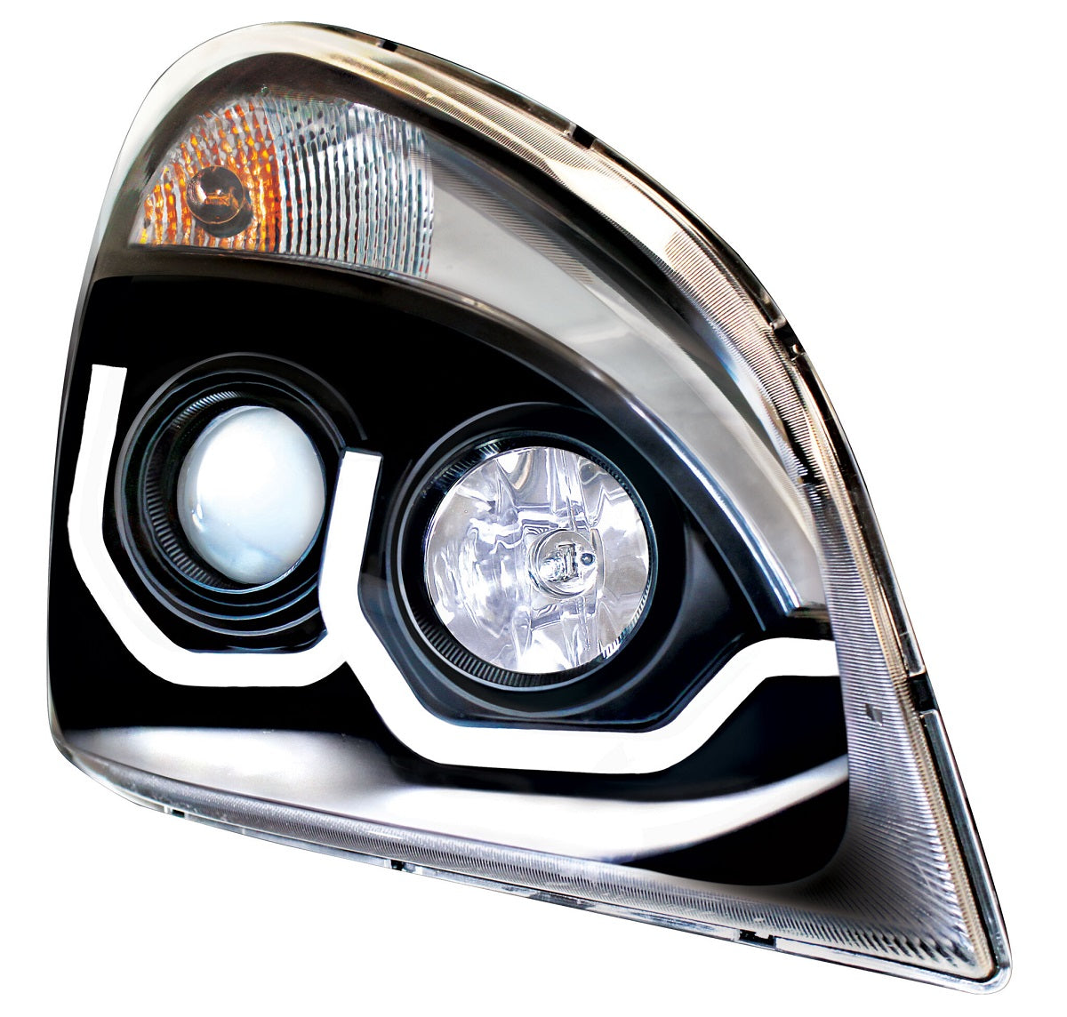 Blackout Headlight White LED Position Light 2008-17 Freightliner Cascadia RH LH