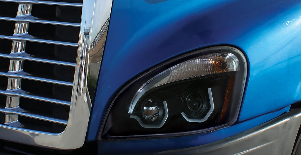 Blackout Headlight White LED Position Light 2008-17 Freightliner Cascadia RH LH