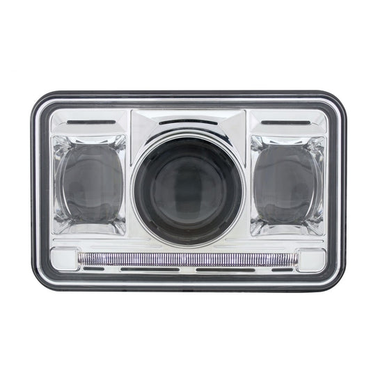 4" x 6" Rectangular High Power LED Projection Headlight - Low Beam