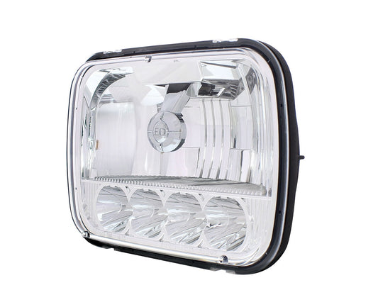 ULTRALIT - 5 High Power LED 5" X 7" Crystal Headlight - High & Low Beam