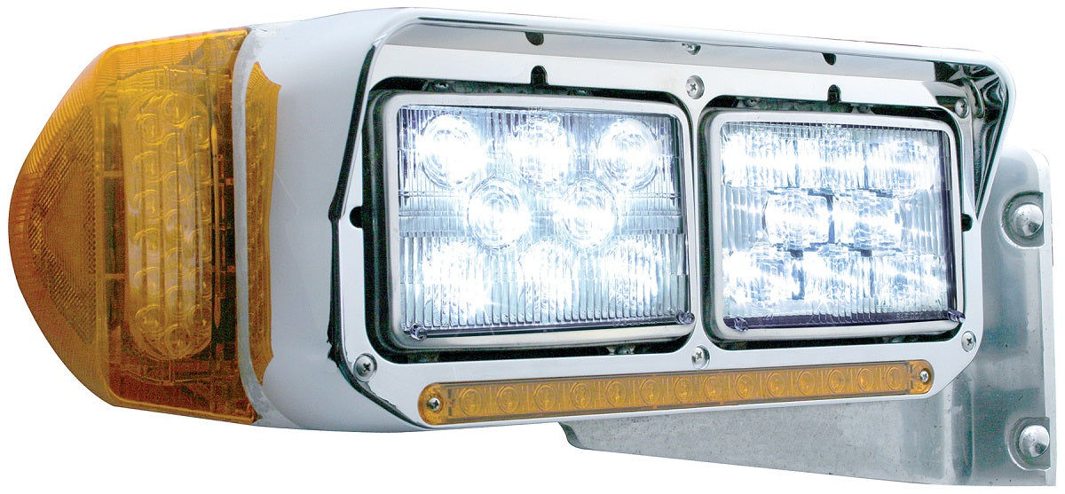 ULTRALIT - 8 High Power LED 4" X 6" Headlight - High Beam