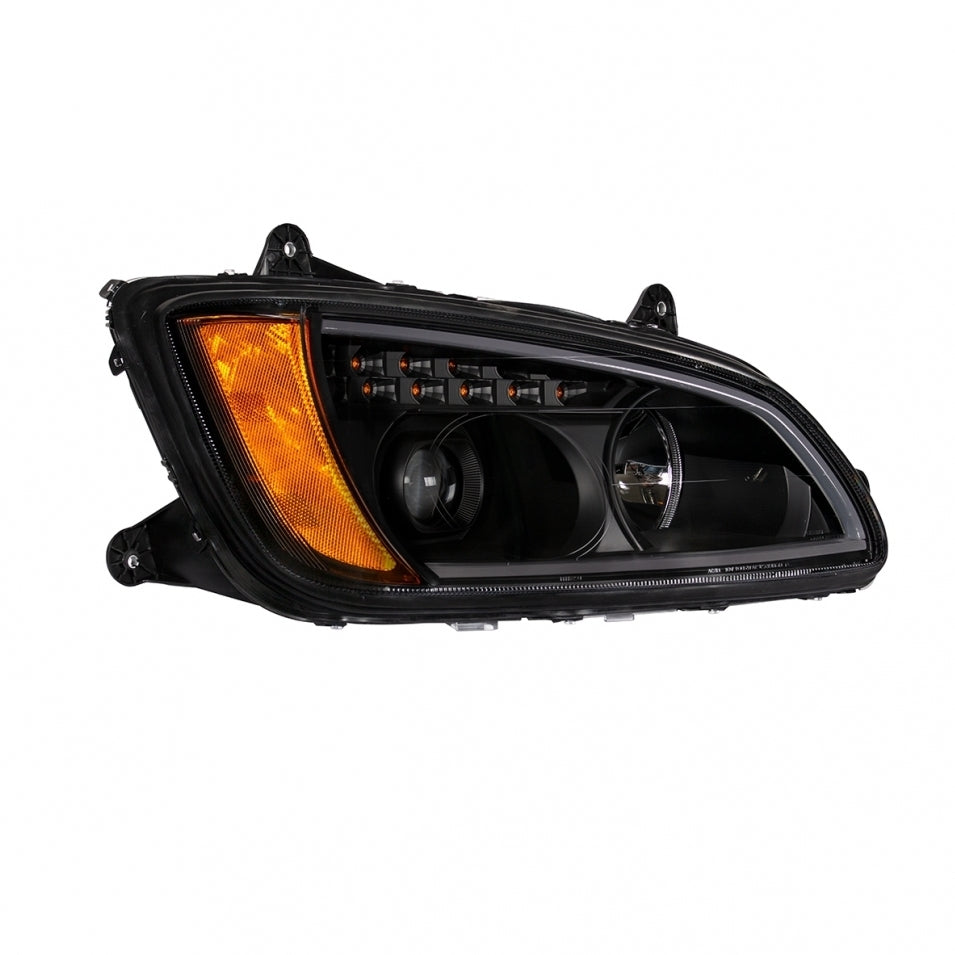 Fits Kenworth T660 2008-2017 Blackout Projection Headlight LED Turn Signal&Position