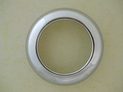 2.5" Chrome Twist On Bezel / Clean Look / No Screws / Fits 2.5" Round LED Lights