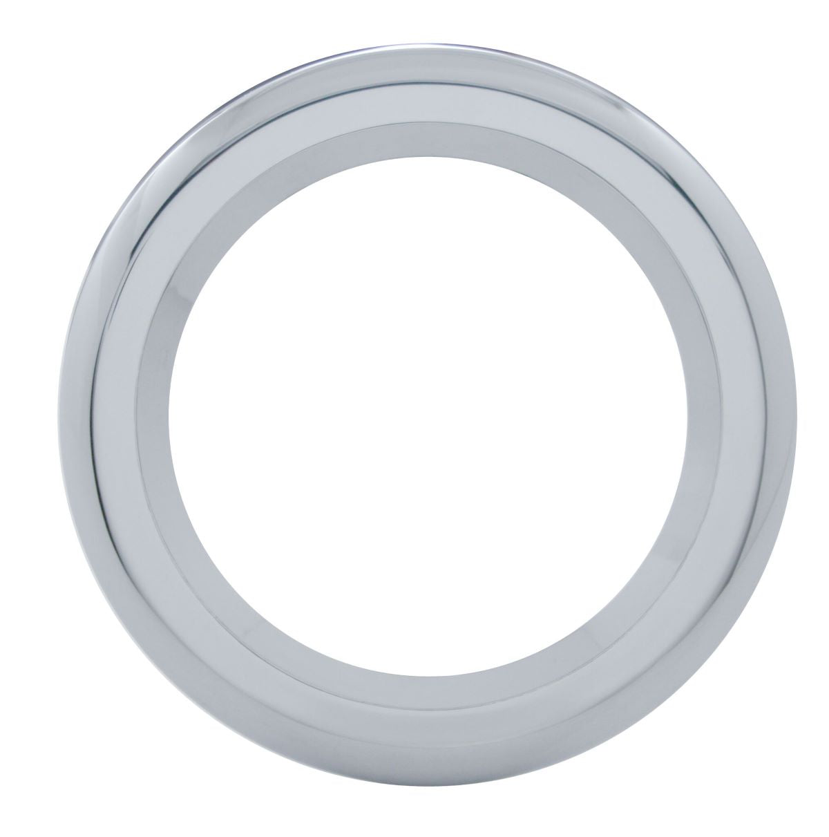 (2) 4" Chrome Twist On Bezel / Clean Look / No Screws / Fits 4" Round LED Lights