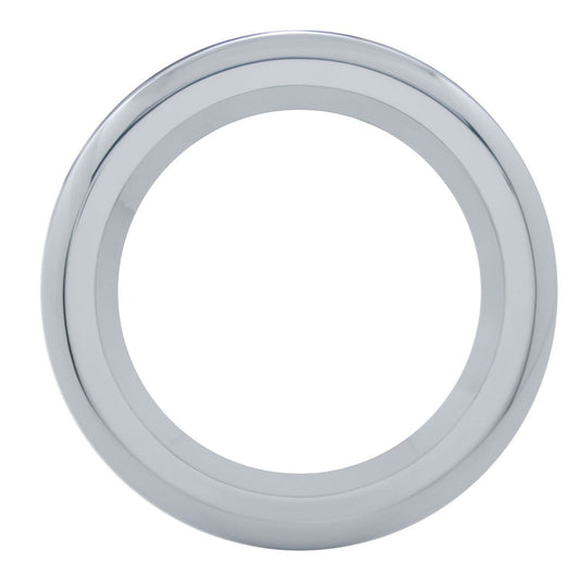 (2) 4" Chrome Twist On Bezel / Clean Look / No Screws / Fits 4" Round LED Lights