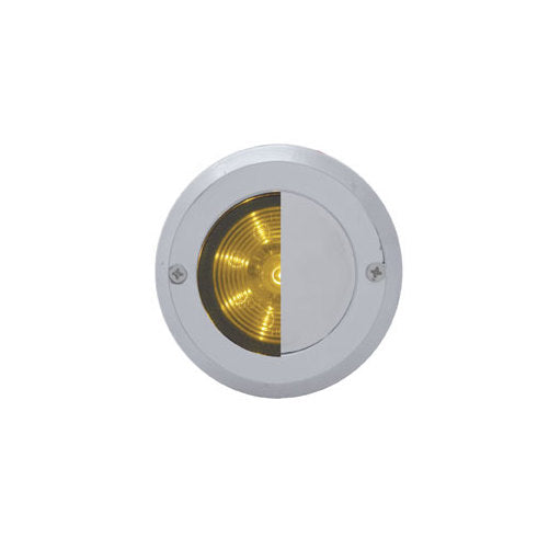 Round Chrome Bezel / Covers 2" LED Marker Clearance Light / Chrome Mirror Lens
